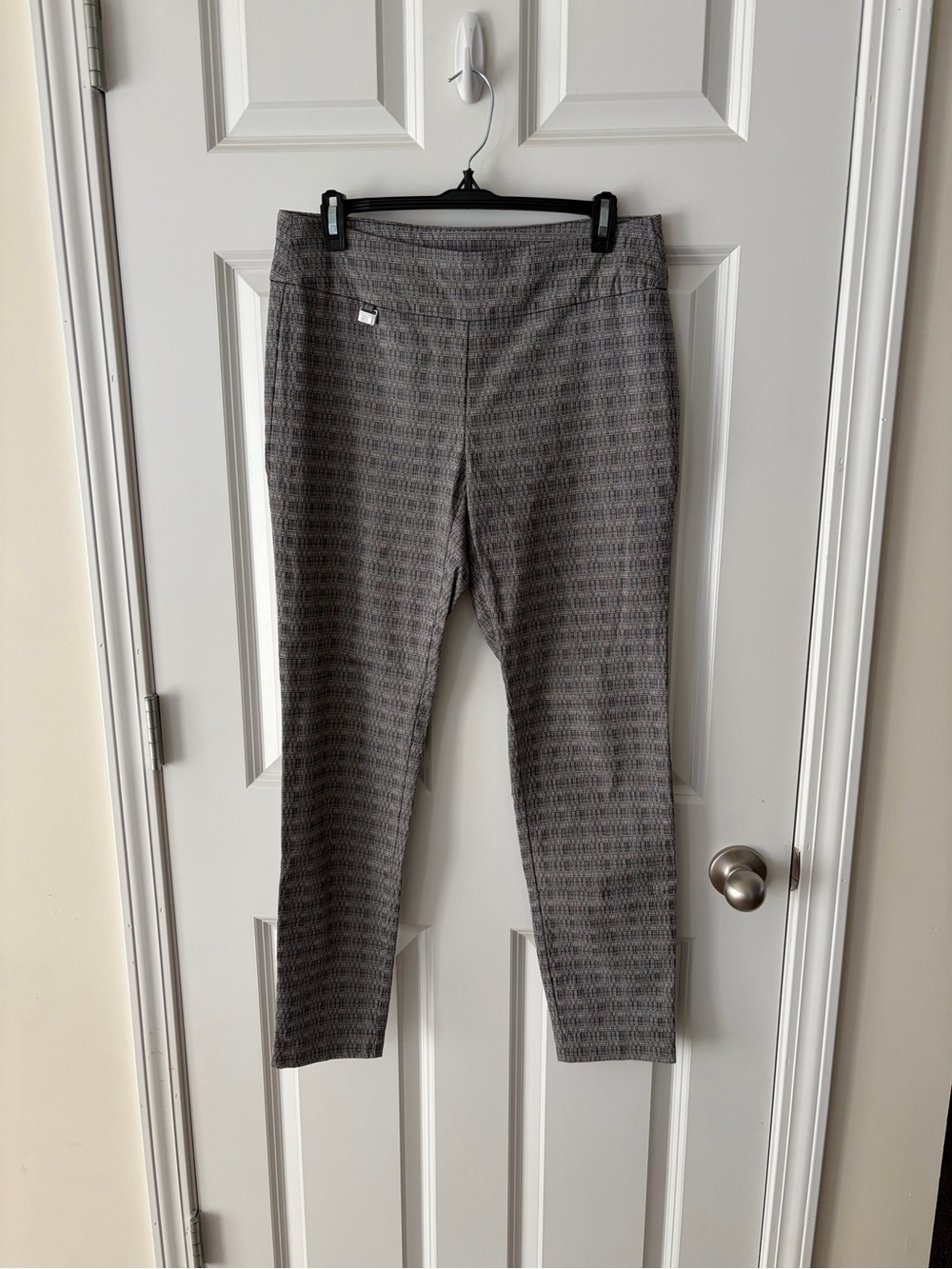 Alfani Women’s Gray Patterned Stretch Dress Pants